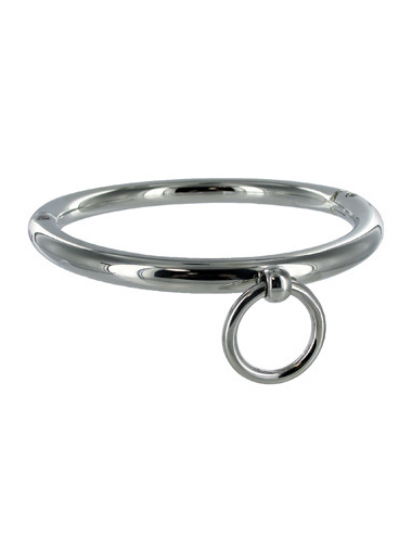METAL HARD - BDSM NECKLACE WITH RING 10CM