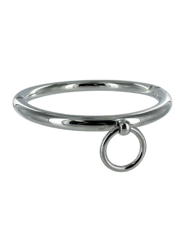 METAL HARD - BDSM NECKLACE WITH RING 18CM