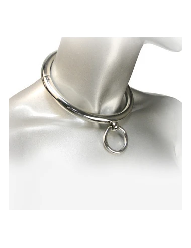 METAL HARD - BDSM NECKLACE WITH RING 18CM