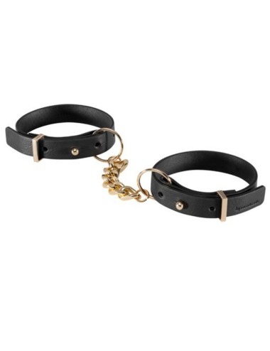 BIJOUX - INDISCRETS MAZE HANDCUFFS BLACK BRACELETS