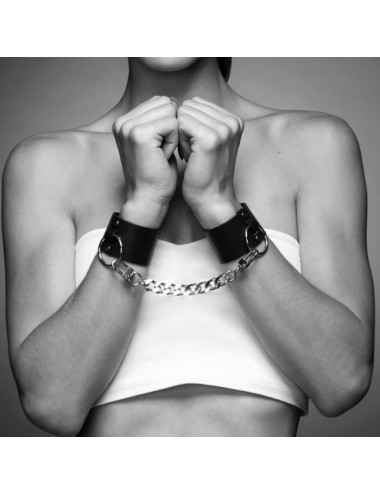 BIJOUX INDISCRETS MAZE - WIDE CUFFS BLACK