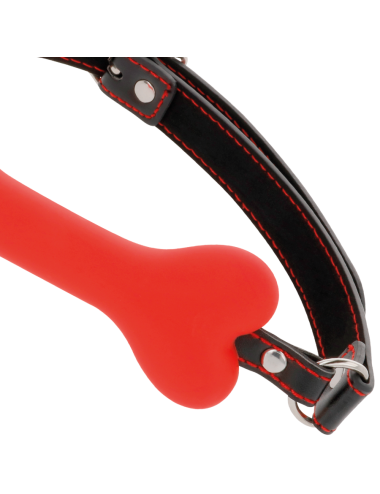 DARKNESS - RED BONE SILICONE GAG