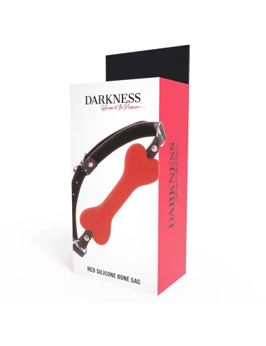 DARKNESS - RED BONE SILICONE GAG