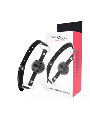 DARKNESS - BLACK BREATHABLE GAG