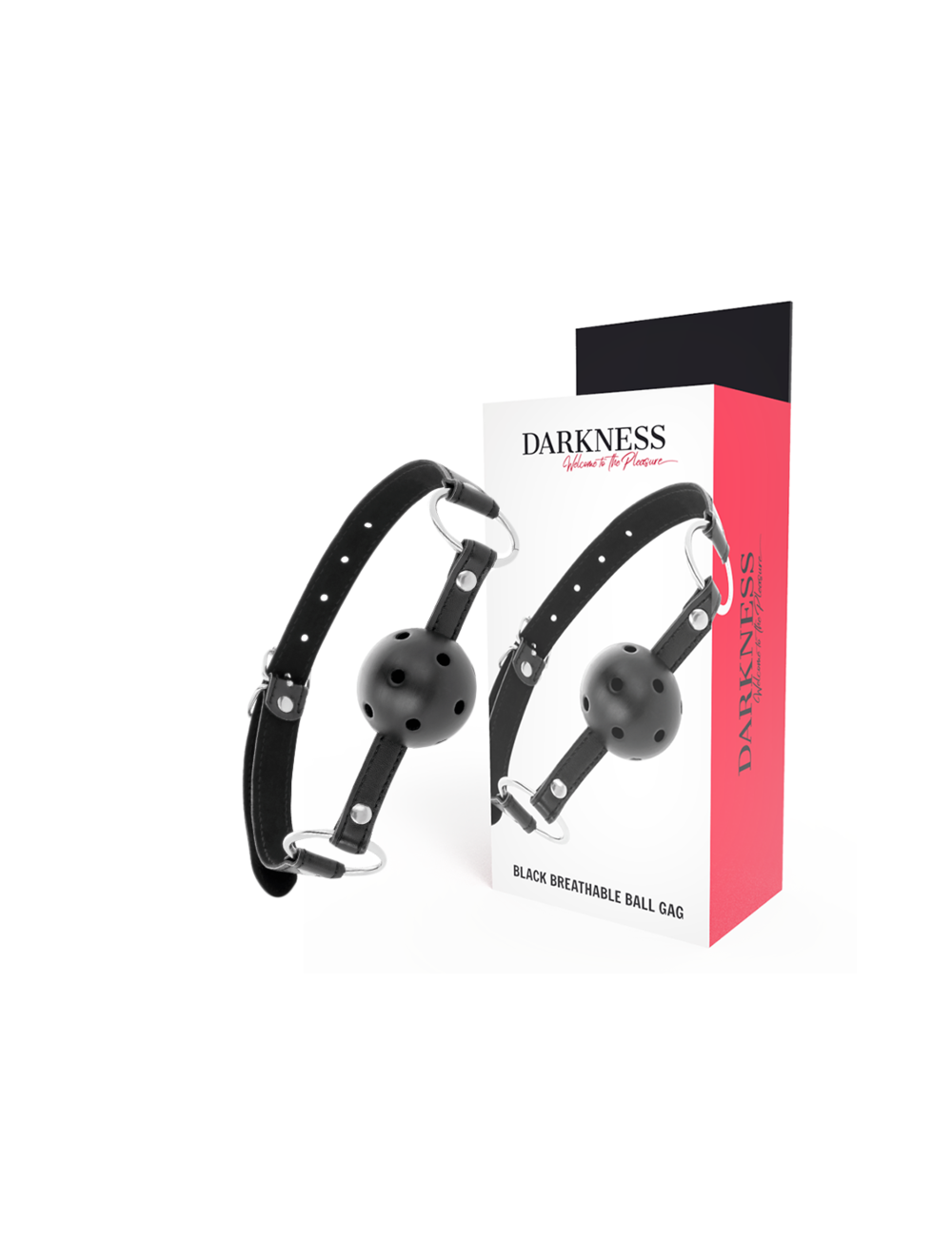 DARKNESS - BLACK BREATHABLE GAG DARKNESS - BLACK BREATHABLE GAG