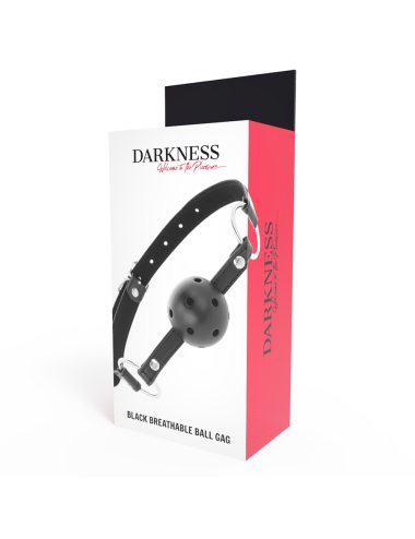 DARKNESS - BLACK BREATHABLE GAG