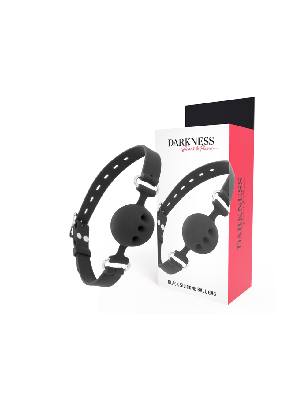 DARKNESS - BLACK BREATHABLE SILICONE GAG