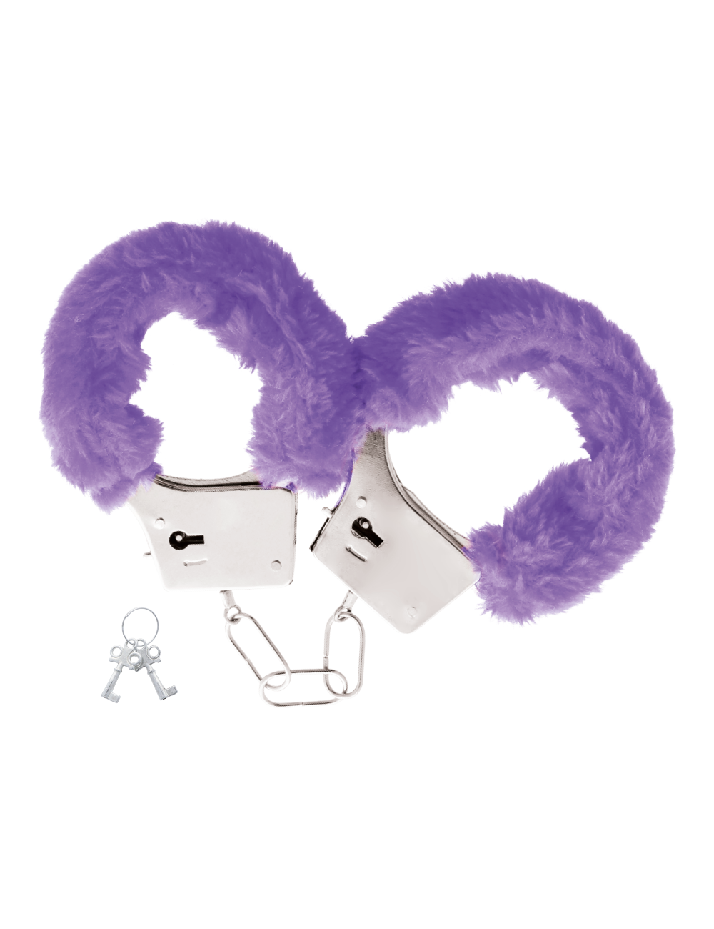 DARKNESS - LILAC LINED METAL HANDCUFFS DARKNESS - LILAC LINED METAL HANDCUFFS