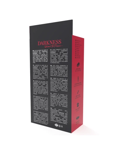 DARKNESS - SKULLS AND BONES BLACK SPIKED HANDCUFFS