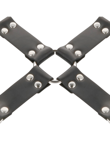 DARKNESS - LEATHER HANDCUFFS FOR FOOT AND HANDS BLACK