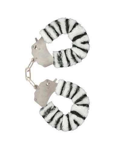 TOYJOY - FURRY FUN CUFFS BONDAGE ZEBRA