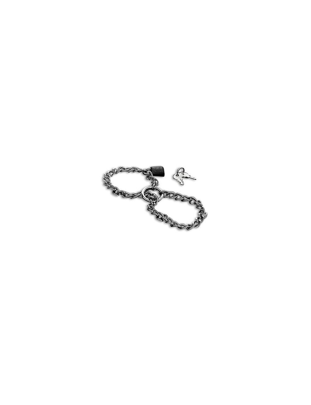 METAL HARD - HANDCUFFS WITH STAINLESS STEEL CHAIN. METAL HARD - HANDCUFFS WITH STAINLESS STEEL CHAIN.