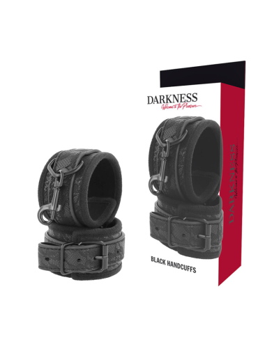 DARKNESS - LUXE BLACK BDSM HANDCUFFS