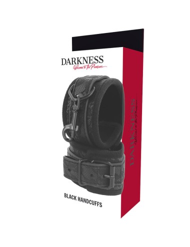 DARKNESS - LUXE BLACK BDSM HANDCUFFS