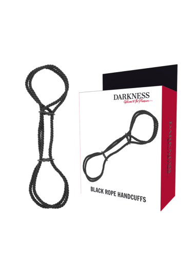 DARKNESS - 100% COTTON ROPE HANDCUFFS OR ANKLE HANDCUFFS