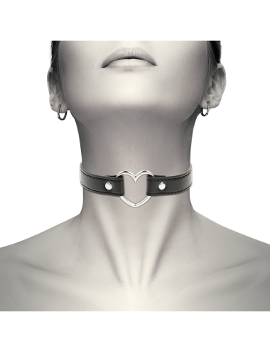 COQUETTE CHIC DESIRE - VEGAN LEATHER NECKLACE WOMAN HEART ACCESSORY