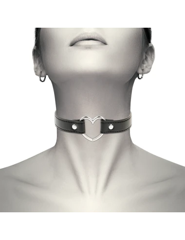 COQUETTE CHIC DESIRE - VEGAN LEATHER NECKLACE WOMAN HEART ACCESSORY