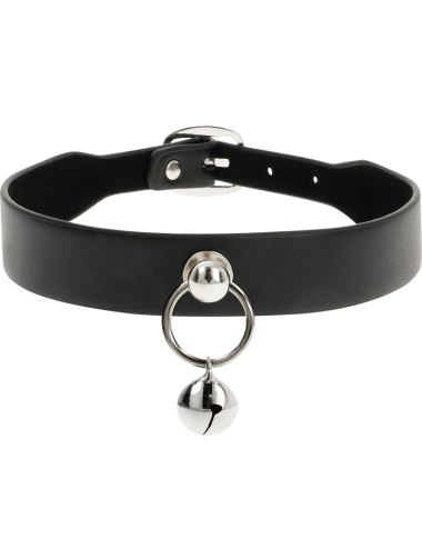 COQUETTE CHIC DESIRE - VEGAN LEATHER NECKLACE WOMAN ACCESSORY RATTLE/HOOP