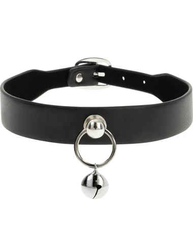 COQUETTE CHIC DESIRE - VEGAN LEATHER NECKLACE WOMAN ACCESSORY RATTLE/HOOP