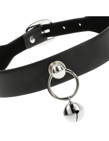 COQUETTE CHIC DESIRE - VEGAN LEATHER NECKLACE WOMAN ACCESSORY RATTLE/HOOP