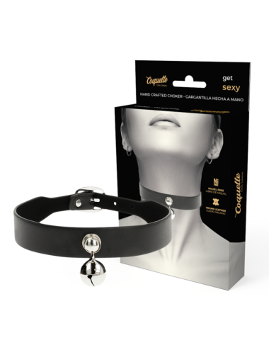 COQUETTE CHIC DESIRE - VEGAN LEATHER NECKLACE WOMAN RATTLE ACCESSORY