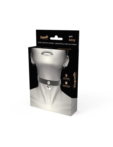 COQUETTE CHIC DESIRE - VEGAN LEATHER NECKLACE WOMAN RATTLE ACCESSORY