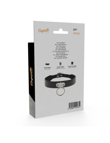 COQUETTE CHIC DESIRE - VEGAN LEATHER NECKLACE WOMAN FETISH ACCESSORY