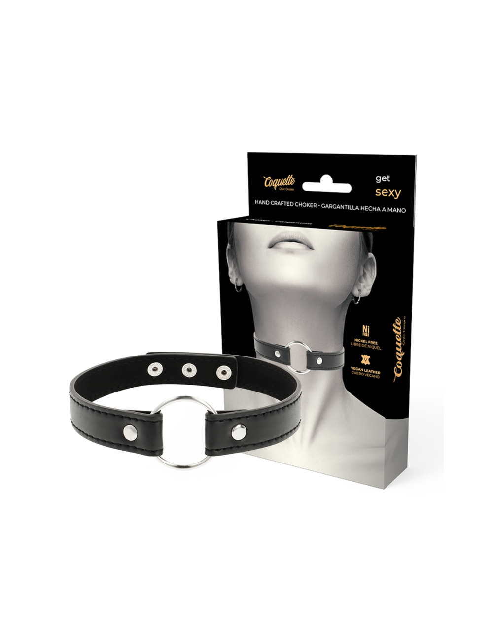 COQUETTE CHIC DESIRE - VEGAN LEATHER NECKLACE WOMAN ACCESSORY COQUETTE CHIC DESIRE - VEGAN LEATHER NECKLACE WOMAN ACCESSORY