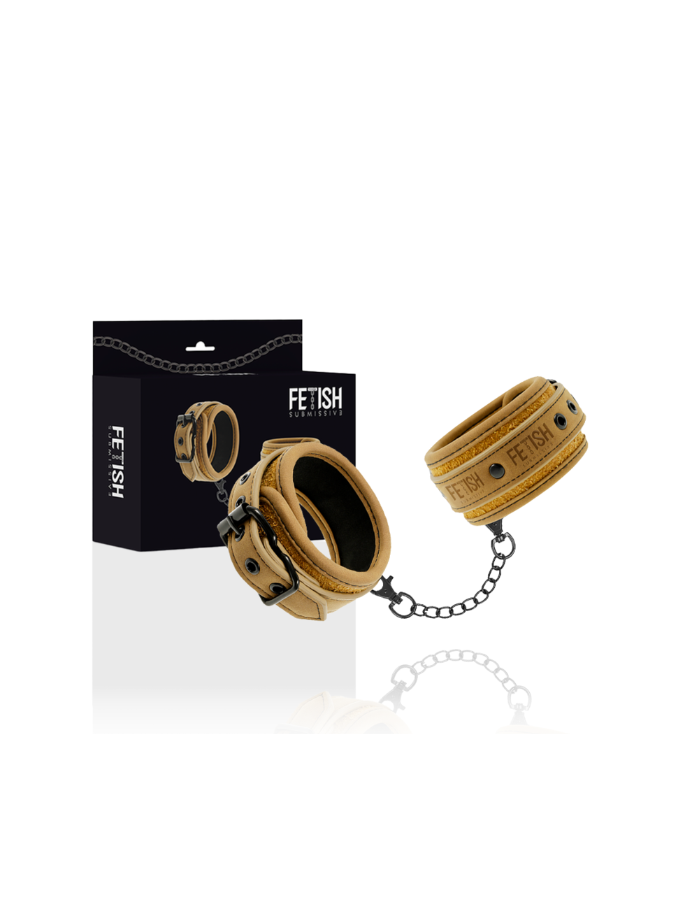 FETISH SUBMISSIVE ORIGEN - VEGAN LEATHER HANDCUFFS WITH NEOPRENE LINING FETISH SUBMISSIVE ORIGEN - VEGAN LEATHER HANDCUFFS WITH NEOPRENE LINING