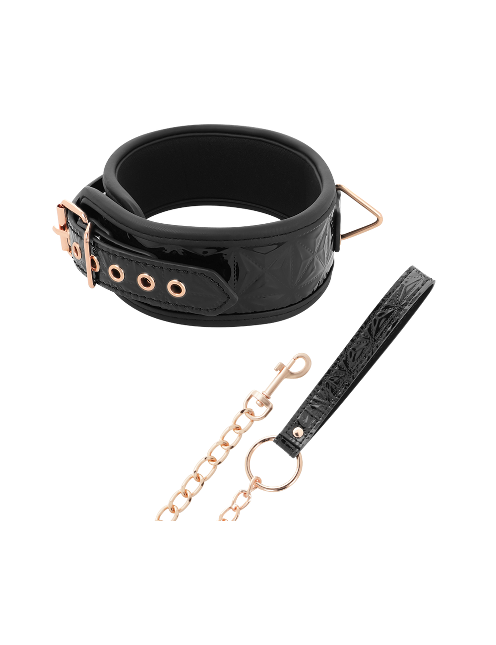 BEGME - BLACK EDITION PREMIUM VEGAN LEATHER COLLAR WITH NEOPRENE LINING BEGME - BLACK EDITION PREMIUM VEGAN LEATHER COLLAR WITH NEOPRENE LINING
