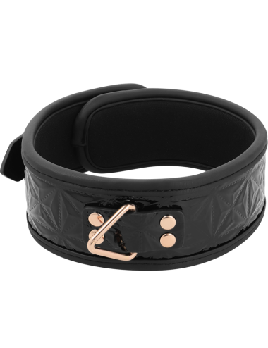 BEGME - BLACK EDITION PREMIUM VEGAN LEATHER COLLAR WITH NEOPRENE LINING