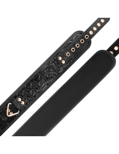 BEGME - BLACK EDITION PREMIUM VEGAN LEATHER COLLAR WITH NEOPRENE LINING