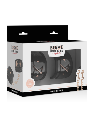 BEGME -  BLACK EDITION PREMIUM HANDCUFFS WITH NEOPRENE LINING