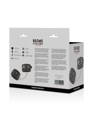 BEGME -  BLACK EDITION PREMIUM HANDCUFFS WITH NEOPRENE LINING