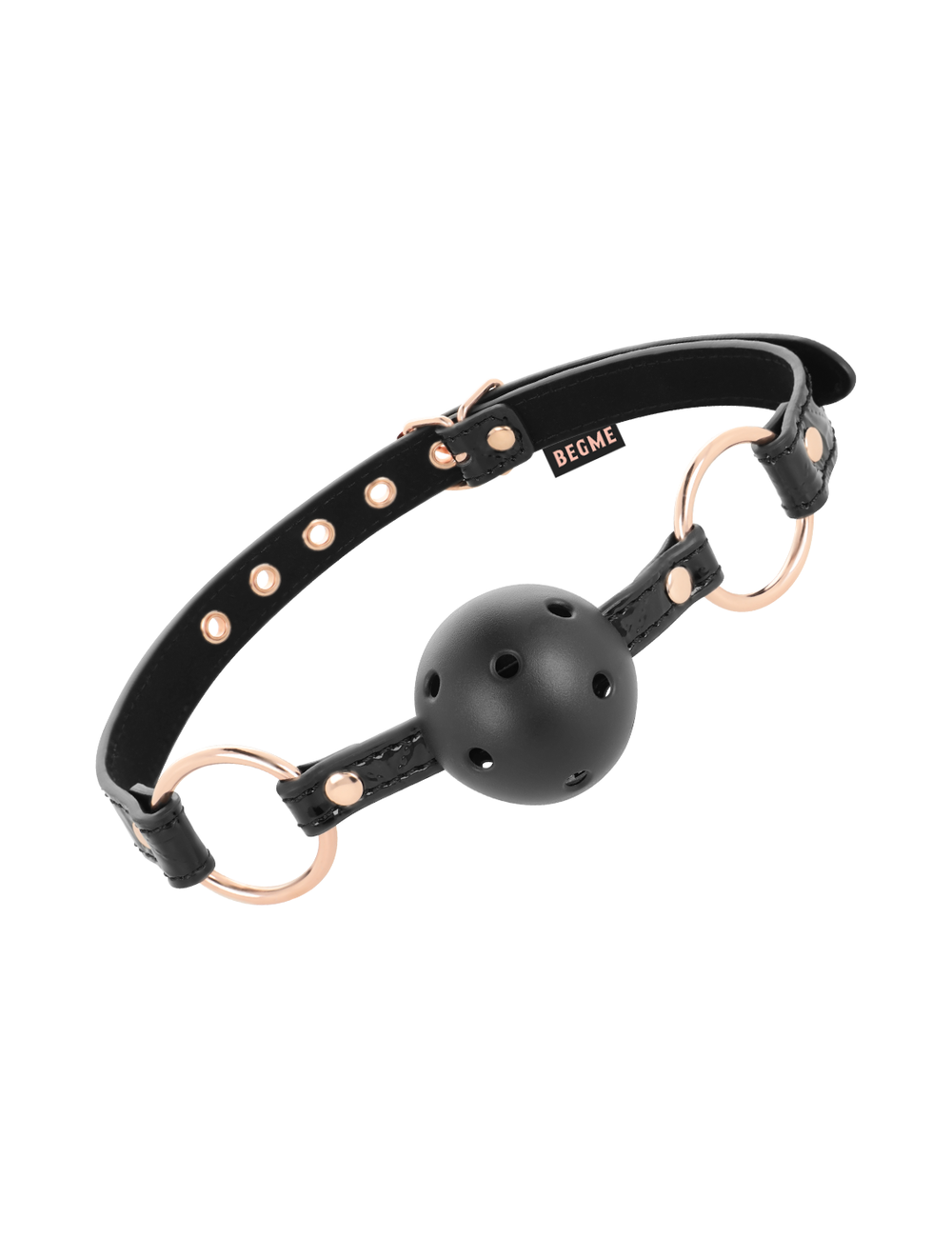BEGME - BLACK EDITION BALL GAG VEGAN LEATHER BEGME - BLACK EDITION BALL GAG VEGAN LEATHER