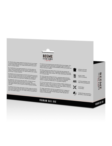BEGME - BLACK EDITION BALL GAG VEGAN LEATHER