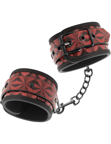 BEGME - RED EDITION PREMIUM HANDCUFFS WITH NEOPRENE LINING