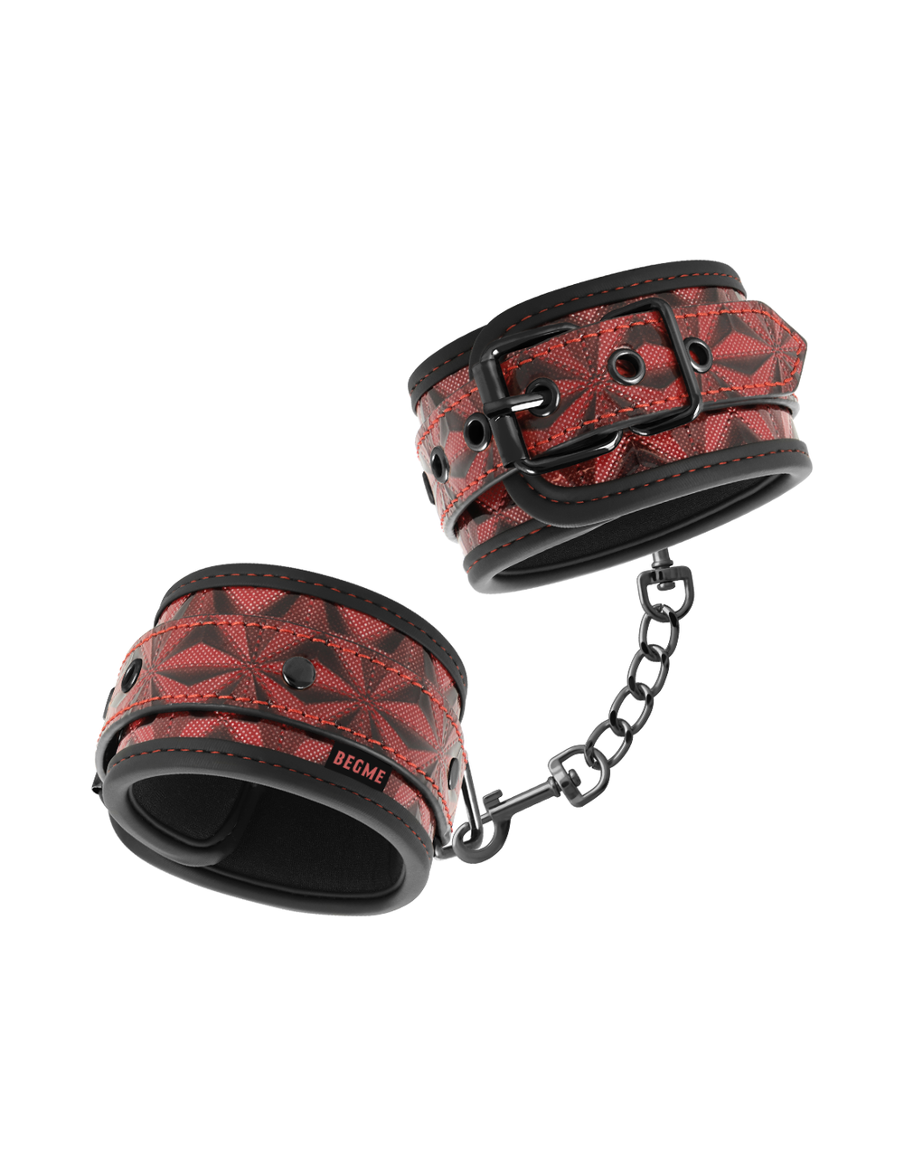 BEGME - RED EDITION PREMIUM HANDCUFFS WITH NEOPRENE LINING