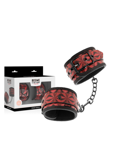 BEGME - RED EDITION PREMIUM HANDCUFFS WITH NEOPRENE LINING