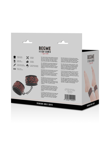 BEGME - RED EDITION PREMIUM ANKLE CUFFS WITH NEOPRENE LINING