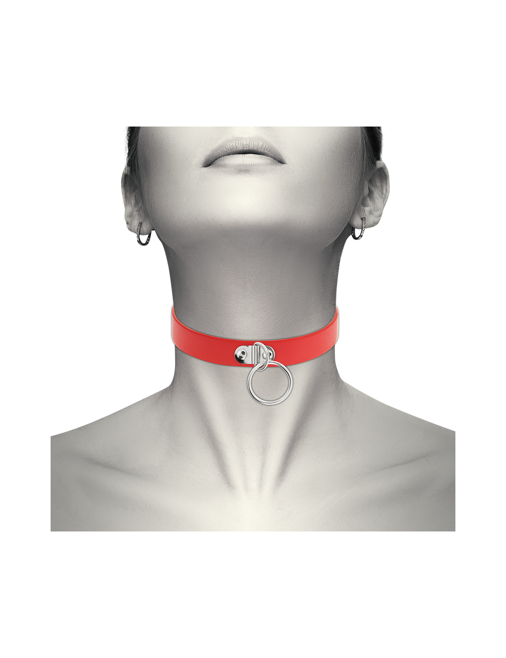 COQUETTE CHIC DESIRE - RED VEGAN LEATHER NECKLACE WOMAN FETISH ACCESSORY COQUETTE CHIC DESIRE - RED VEGAN LEATHER NECKLACE WOMAN FETISH ACCESSORY