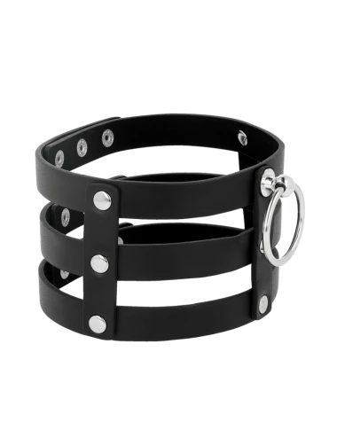 COQUETTE CHIC DESIRE - FETISH STYLE VEGAN LEATHER CHOKER