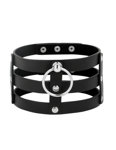 COQUETTE CHIC DESIRE - FETISH STYLE VEGAN LEATHER CHOKER