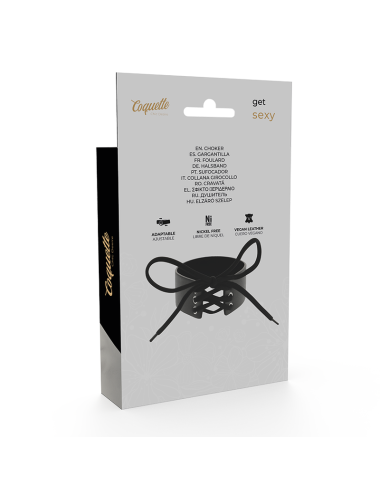 COQUETTE CHIC DESIRE - VEGAN LEATHER CHOKER