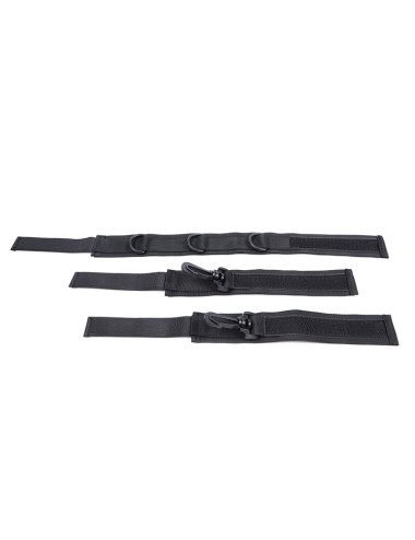 OHMAMA FETISH - NYLON HANDCUFFS AND COLLAR