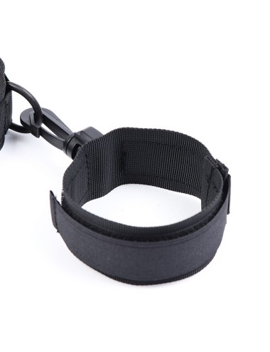 OHMAMA FETISH - NYLON HANDCUFFS AND COLLAR
