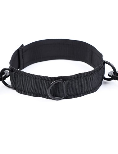 OHMAMA FETISH - NYLON HANDCUFFS AND COLLAR