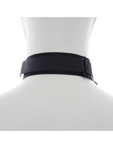 OHMAMA FETISH - NYLON HANDCUFFS AND COLLAR