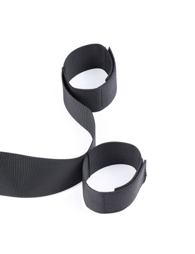 OHMAMA FETISH - WRIST HANDCUFFS AND NYLON COLLAR