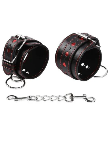 OHMAMA FETISH - HEART INLAID HANDCUFFS